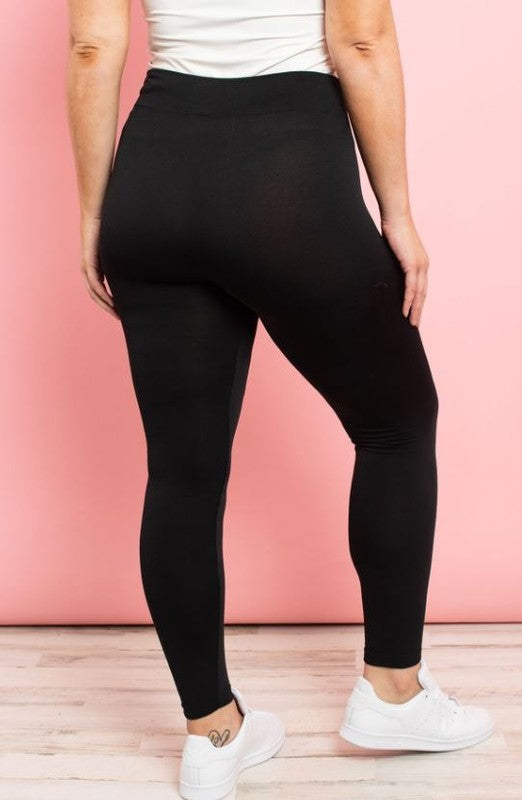Seamless Footless Leggings (Gray and Black)