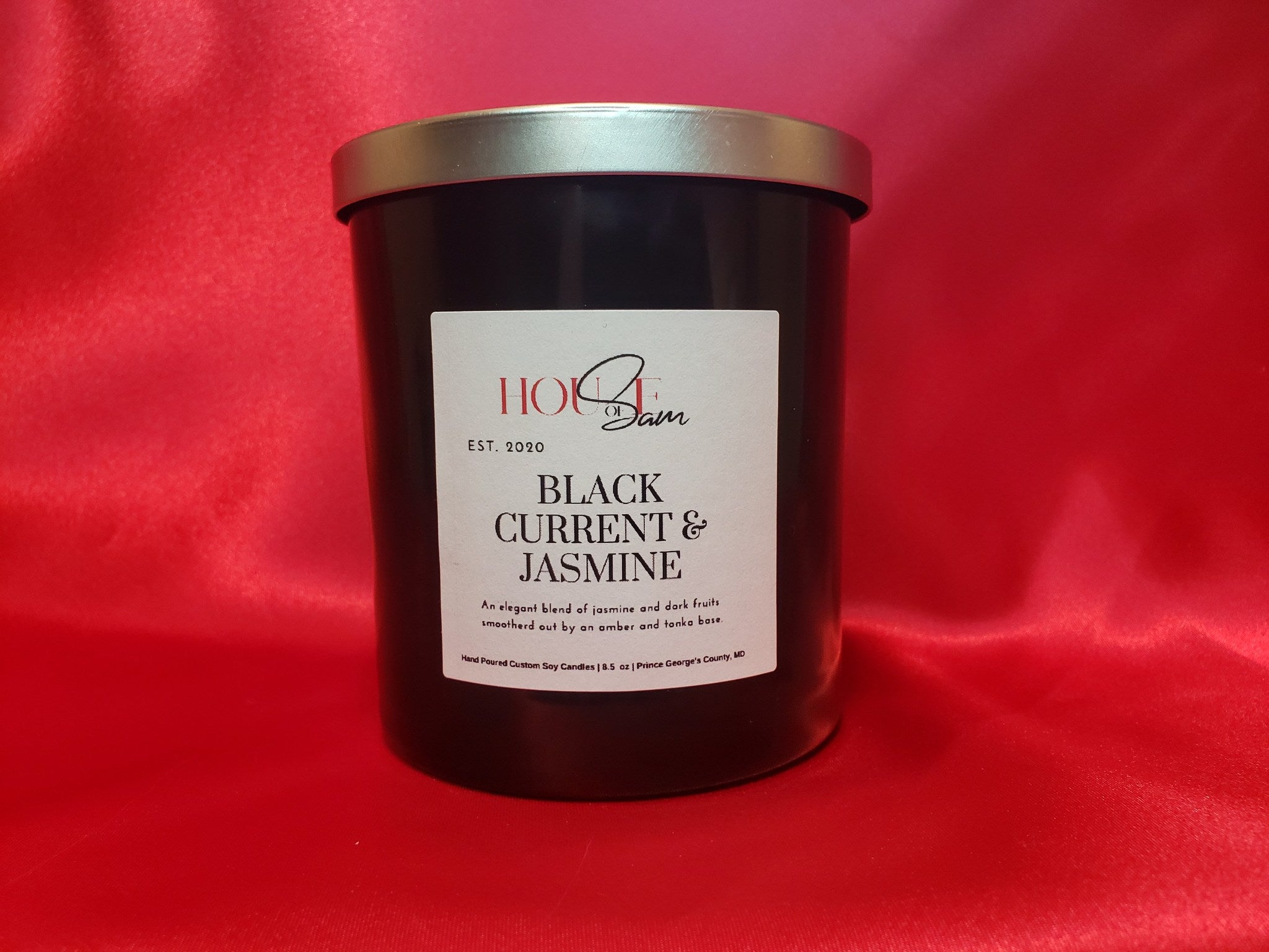 Black Currant and Jasmine Couture Soy Candle