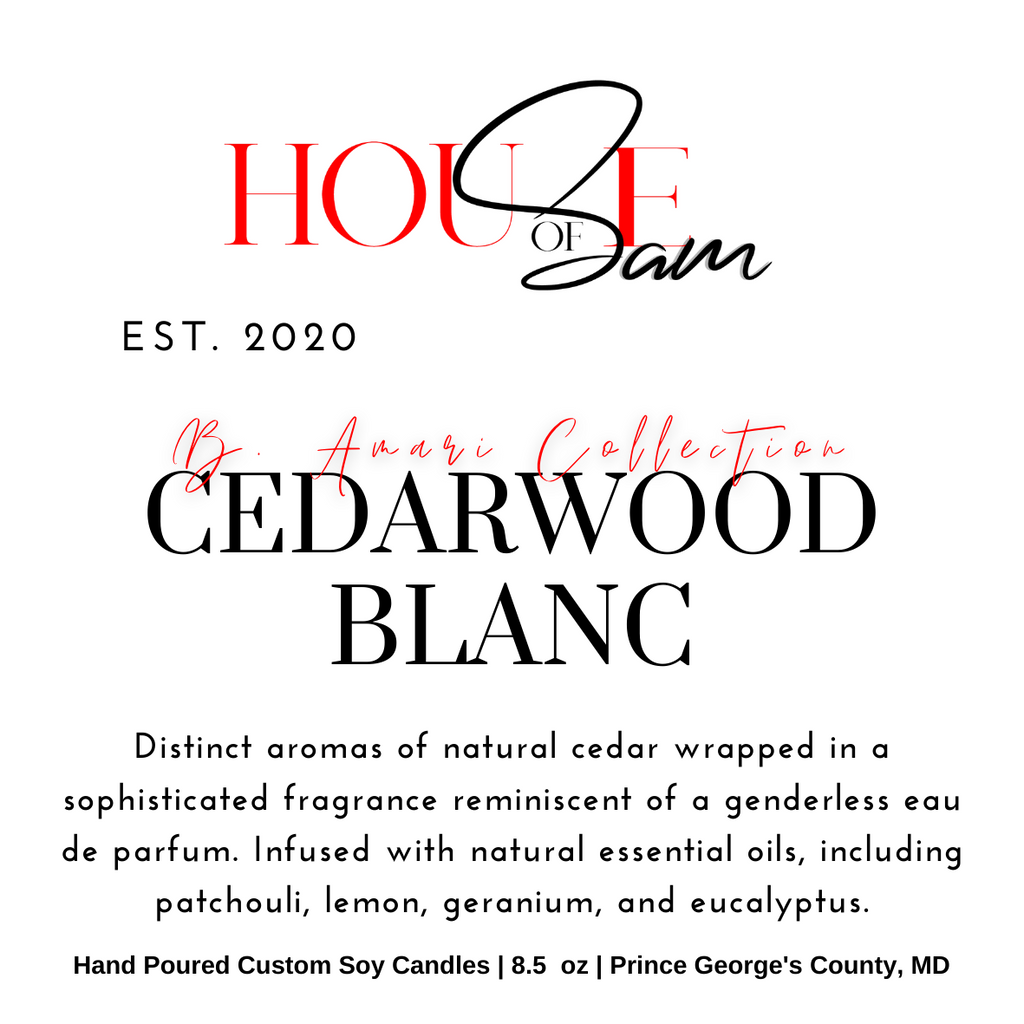 Cedarwood Blanc Couture Soy Candle