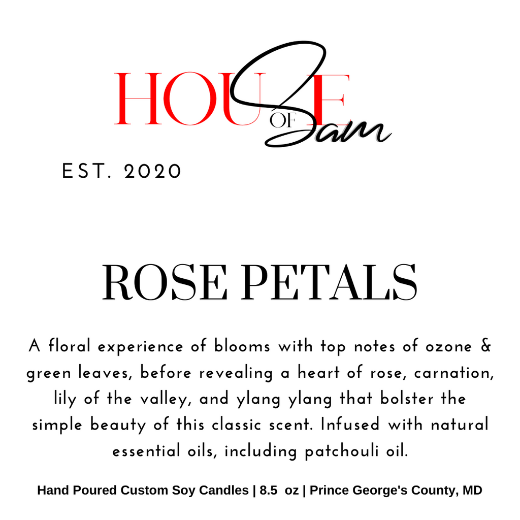 Rose Petals Couture Soy Candle