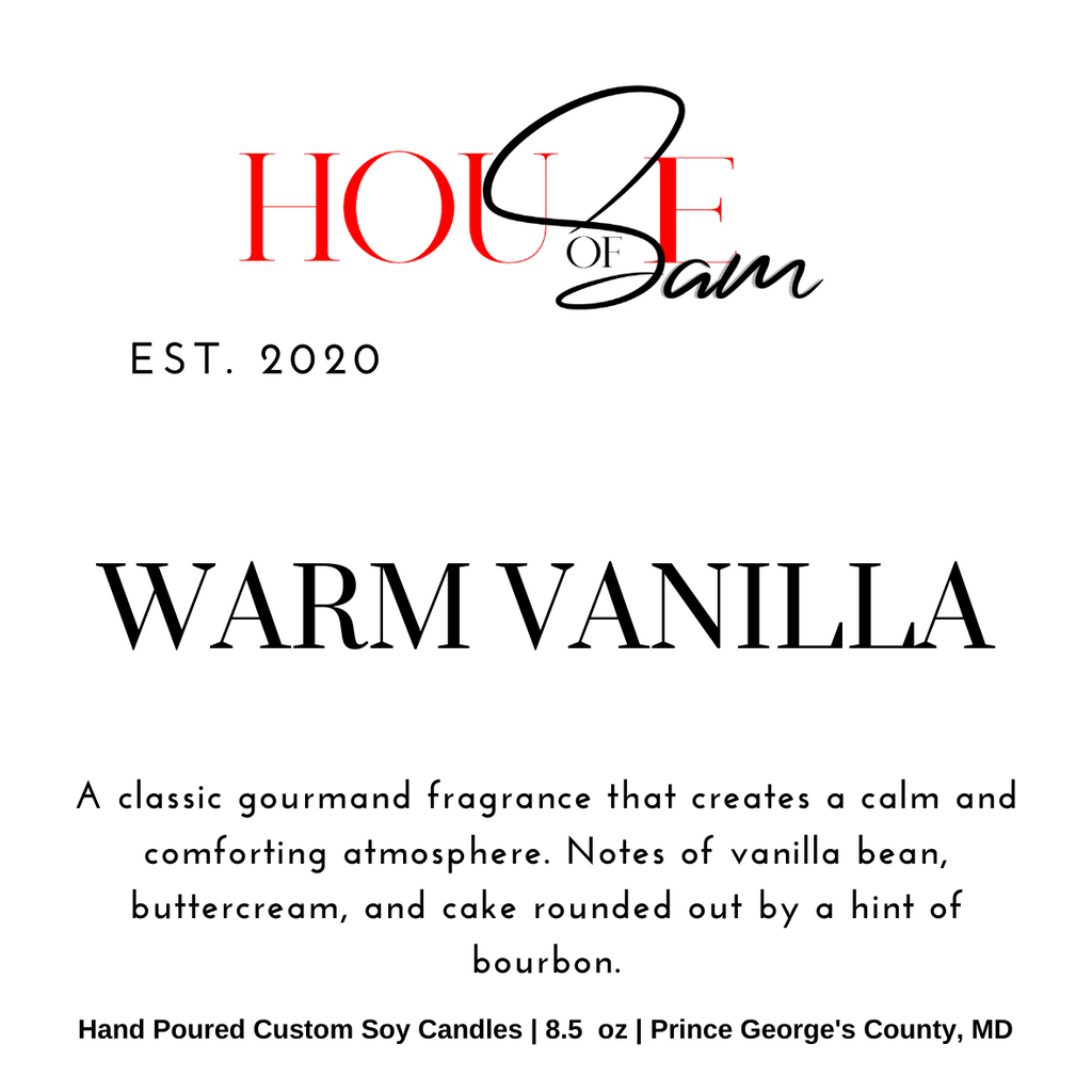 Warm Vanilla Couture Soy Candle